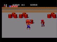 une photo d'Ã©cran de Double Dragon sur Sega Master System